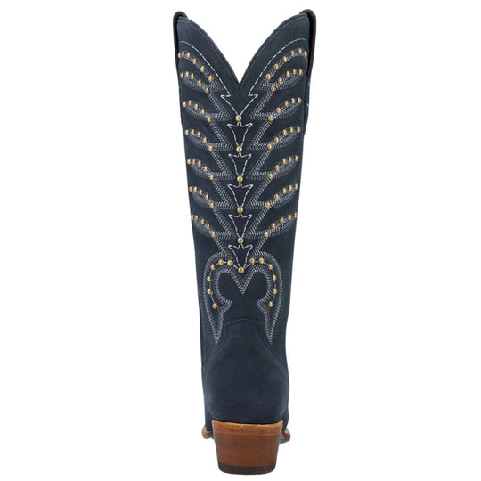 Lane Squash Blossom Stud Navy Suede Woman's Boot LB0530C