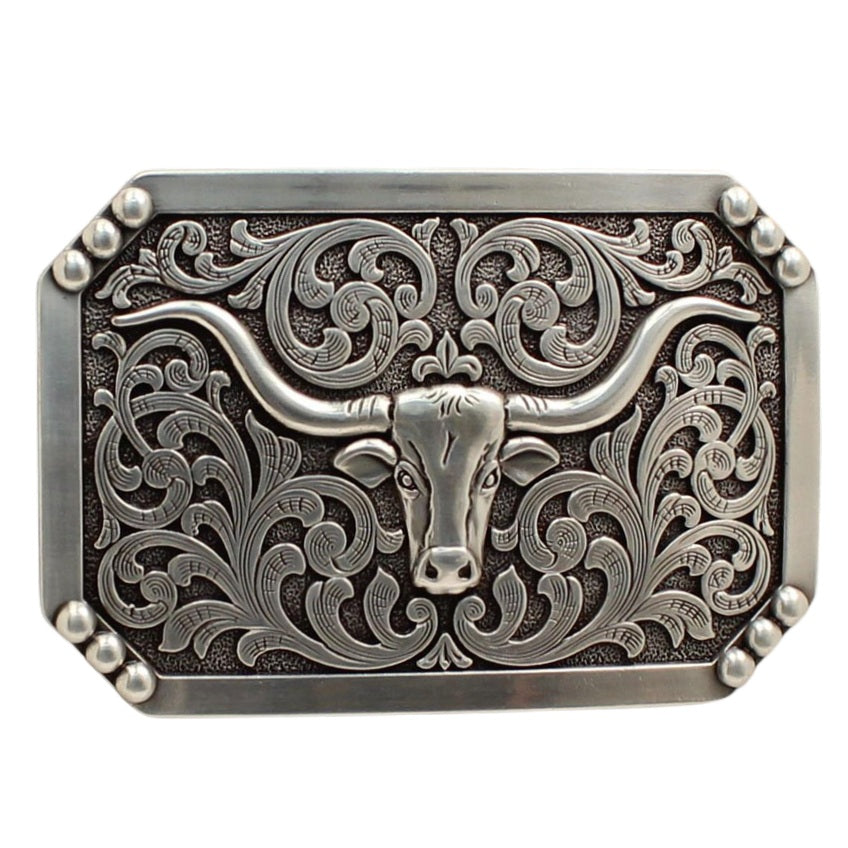 Nocona Smooth Edge Longhorn Buckle 37596