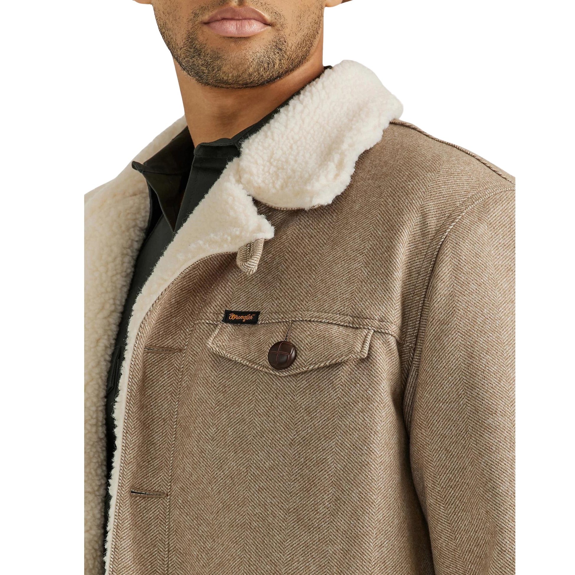 Wrangler Tweed Sherpa Men's Heavy Jacket 112353309 – Wild Bill's