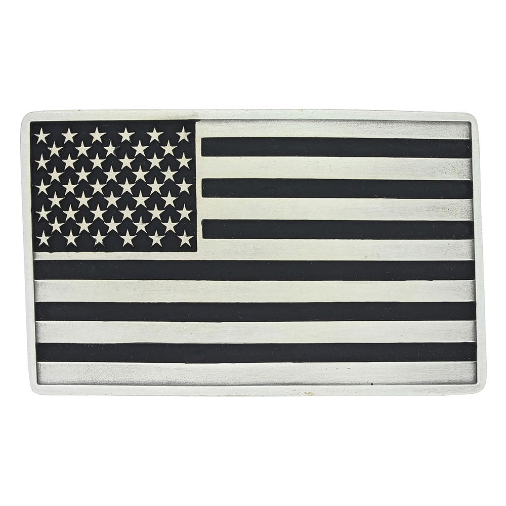 Antiqued American Flag Buckle A644