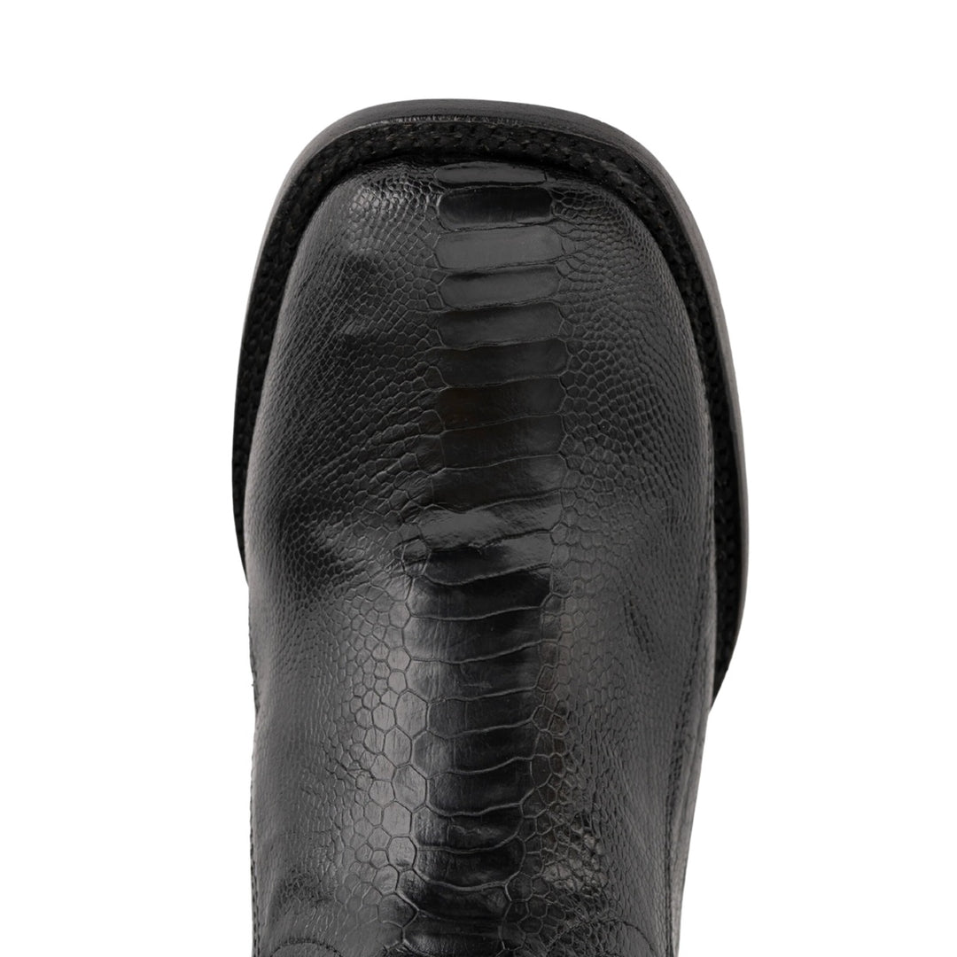 Ferrini Nash Black Ostrich Leg Men's Boot 11493