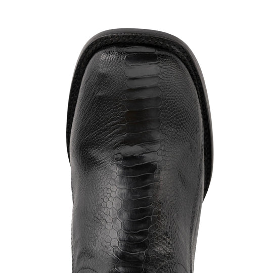Ferrini Nash Black Ostrich Leg Men's Boot 11493