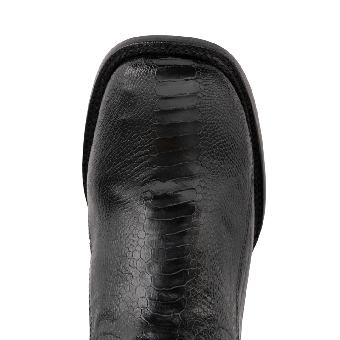 Ferrini Nash Black Ostrich Leg Men's Boot 11493