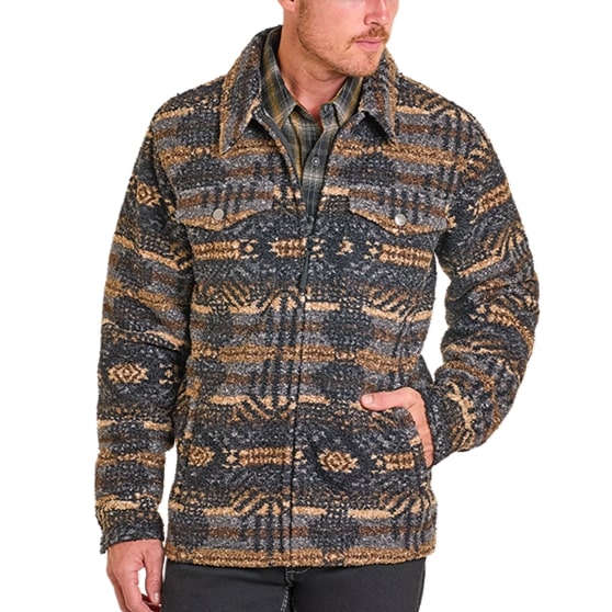 Rock & Roll Printed Berber Men's Jacket DM92C06189