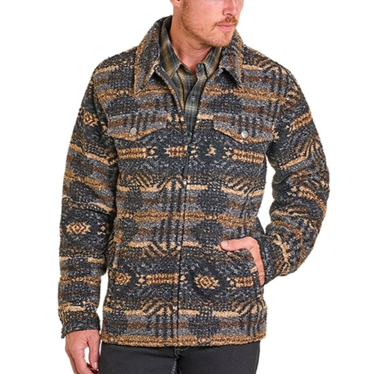 Rock & Roll Printed Berber Men's Jacket DM92C06189