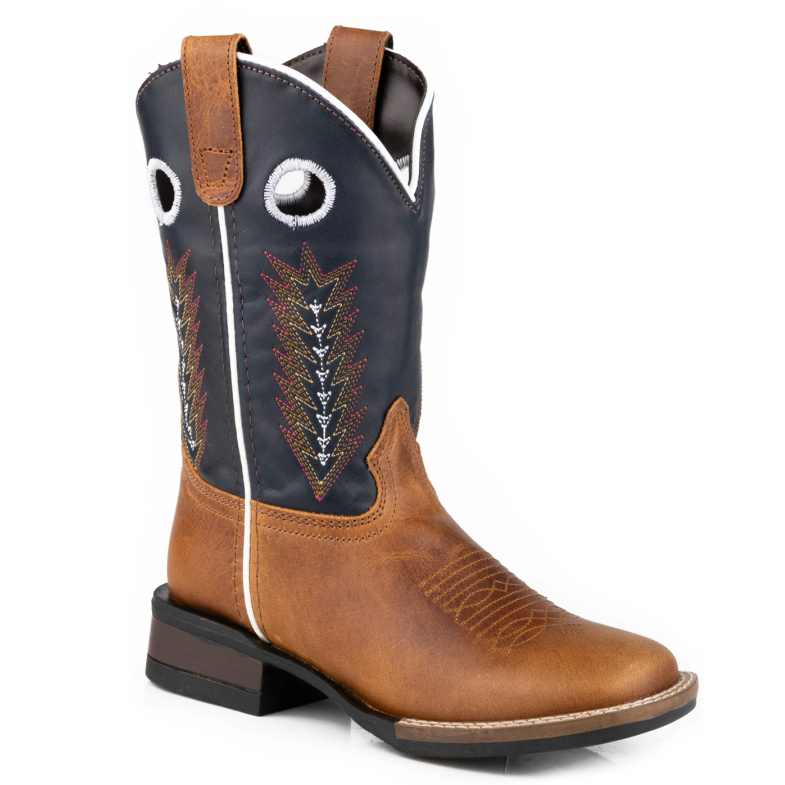 Roper Brown and Navy Boy's Boot 09-018-0911-3352