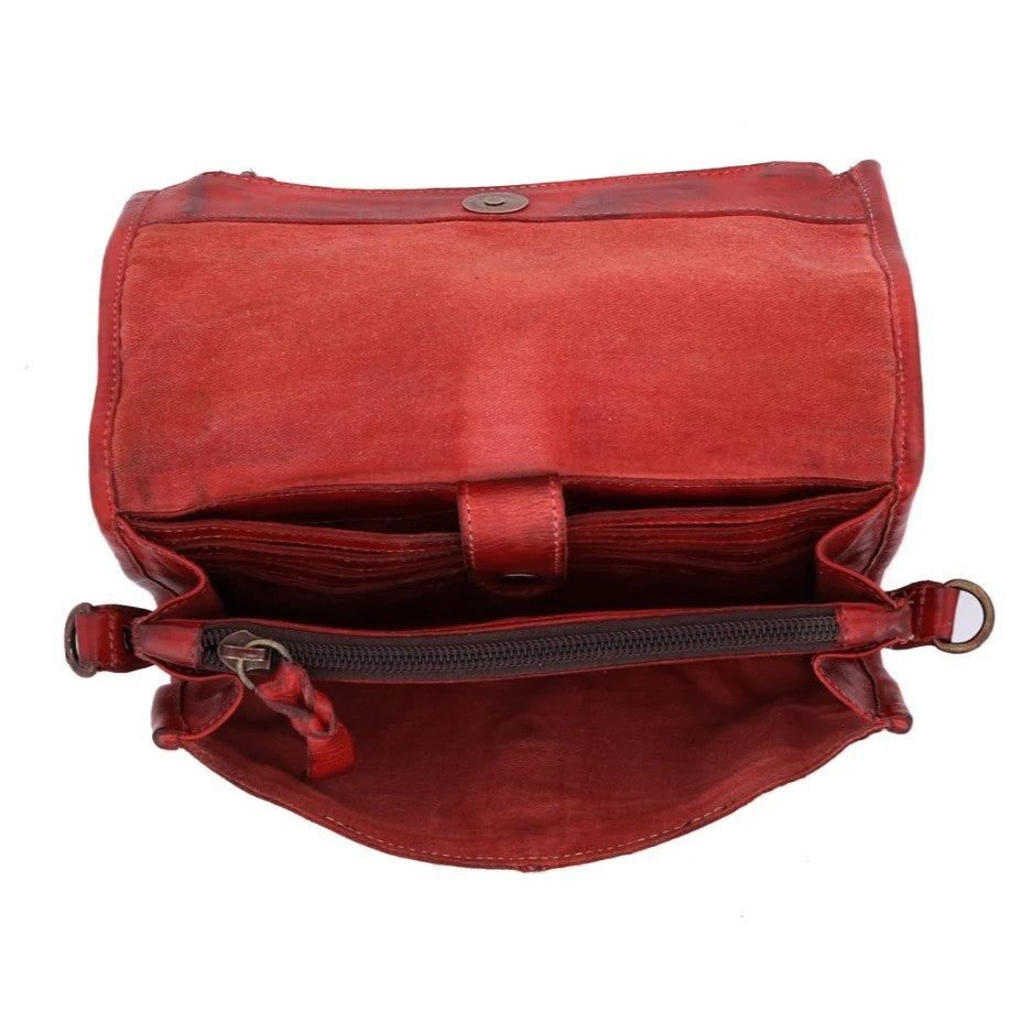Bed Stu Amina Red Dip Dye Crossbody A450211
