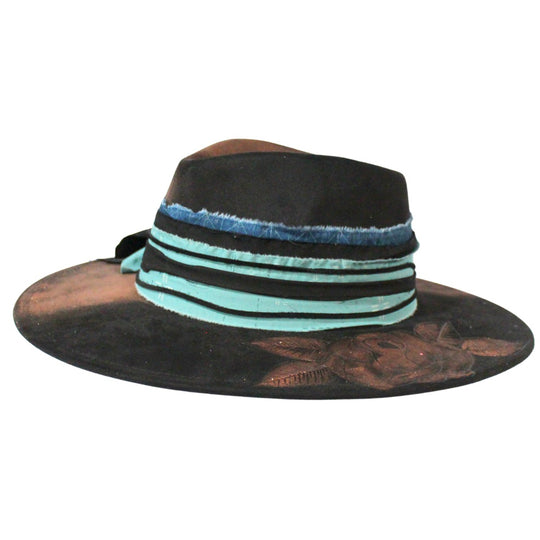 Betsy Simmons Midnight Bronze Wool Flat Brim