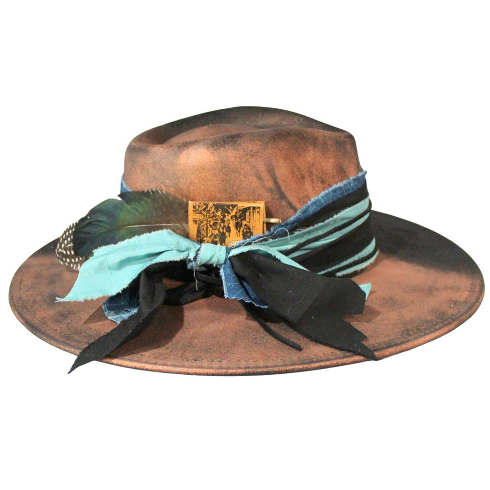 Betsy Simmons Midnight Bronze Wool Flat Brim