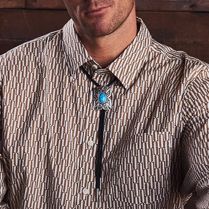 AndWest Western Turquoise Bolo Tie BOL126