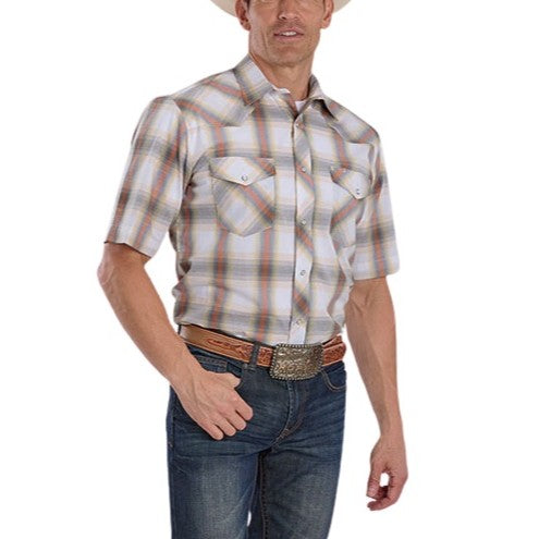 Roper Camel Plaid Men's Western Snap 01-002-0101-4069