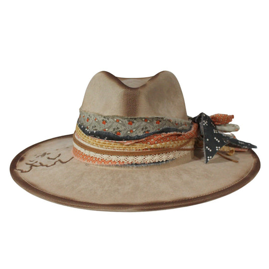 Betsy Simmons Desert Dreamscape Wool Flat Brim