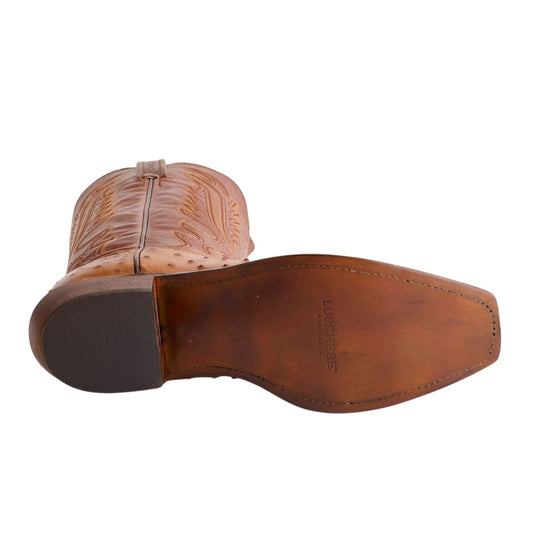 Lucchese Luke Barnwood FQ Ostrich Men's Boot N1156
