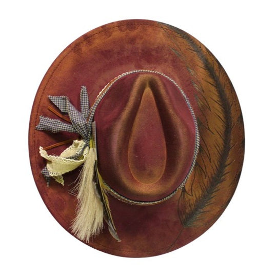 Betsy Simmons Desert Rose Wool Flat Brim