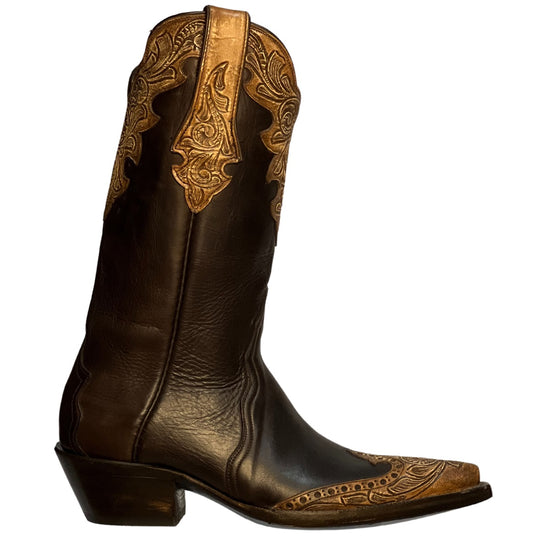 Black Jack Ranch Hand Tooled Women's Boot LHTP245