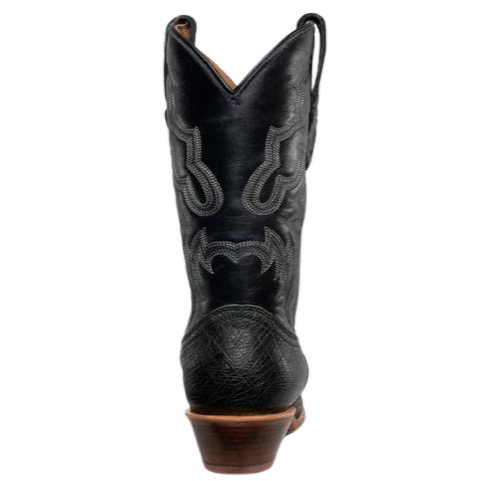 Corral Black Smooth Ostrich Boot A4400