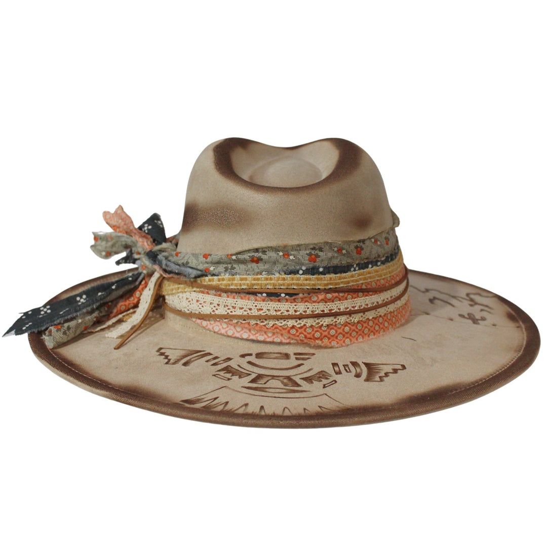 Betsy Simmons Desert Dreamscape Wool Flat Brim