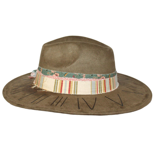 Betsy Simmons Roman Numerals Flat Brim