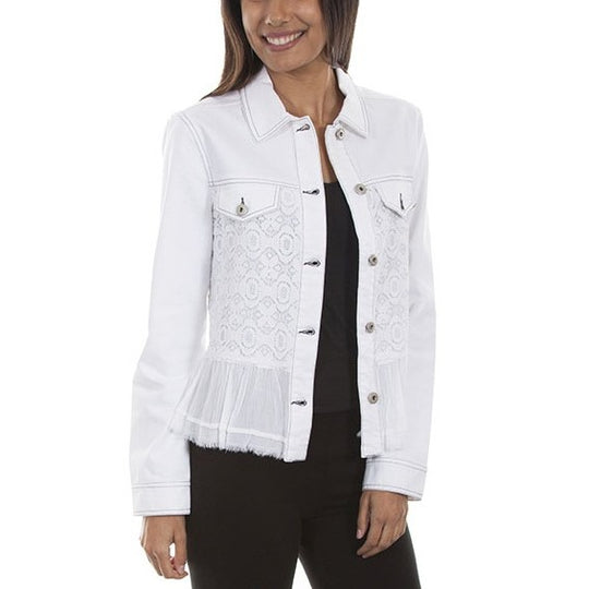 Scully White Lace Women's Jean Jacket HC465