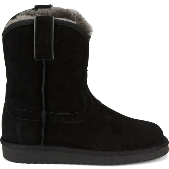 Justin Women's Heidi Black Suede Shearling Boots GY2863
