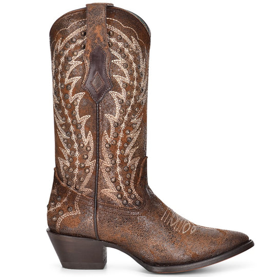 Corral Cognac Studded Boot C3830
