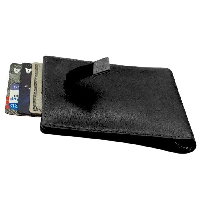 ILI Distressed Black Bifold Wallet 7219