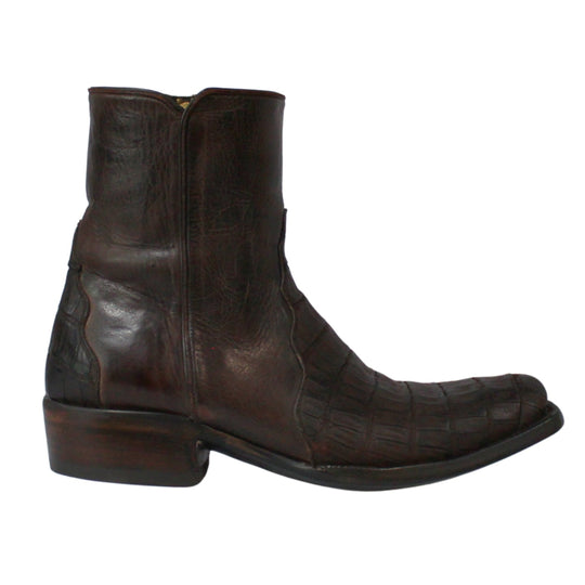 Black Jack Sueded Caiman Belly Men's Bootie CH1329