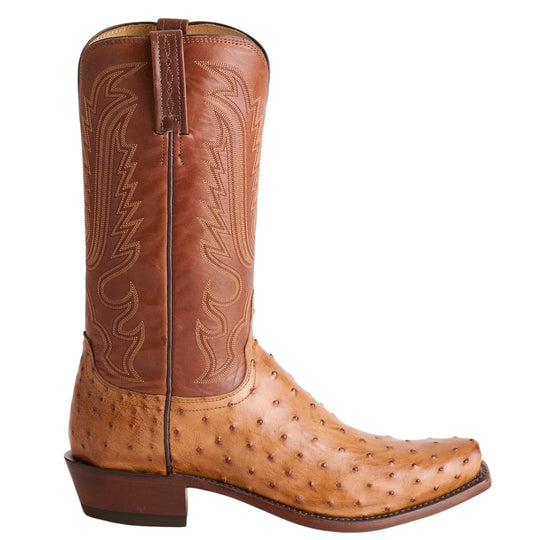 Lucchese Luke Barnwood FQ Ostrich Men's Boot N1156