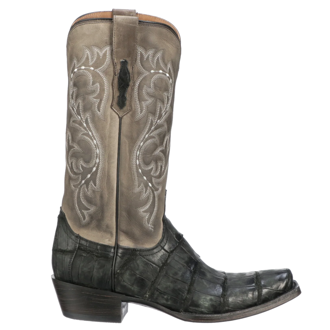 Lucchese Burke Black Alligator Men s Boot M3196 Wild Bill s