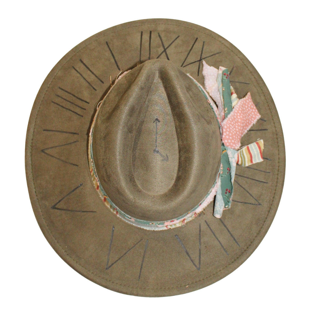 Betsy Simmons Roman Numerals Flat Brim