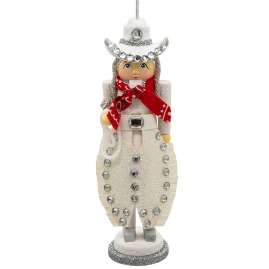 Kurt Adler Rhinestone Cowgirl Ornament HA0677