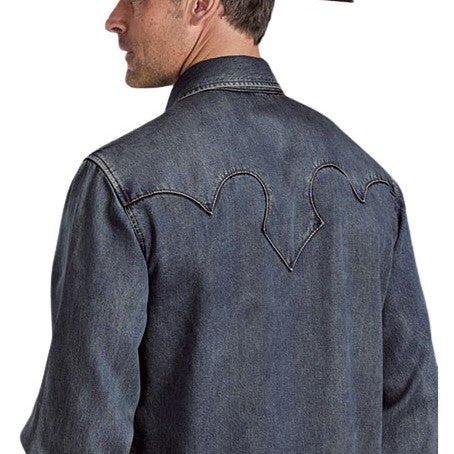 Stetson Dark Denim Men's Western Snap 11-001-0465-1044