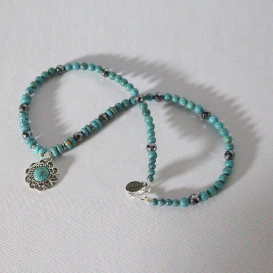 Paige Wallace Turquoise Pendant Necklace 284D