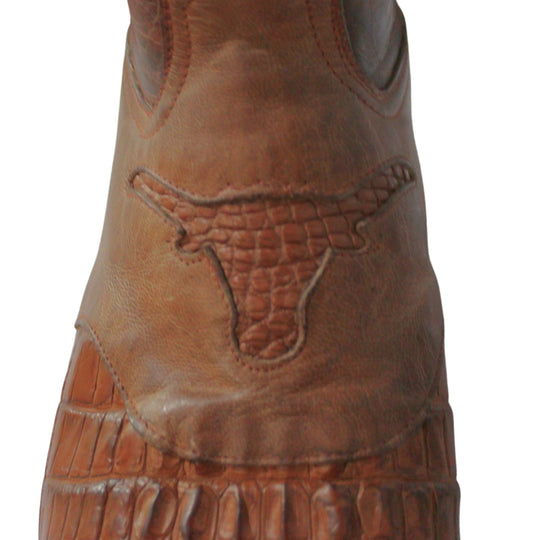 Black Jack Reverse Crocodile Tail Men's Boot MU157