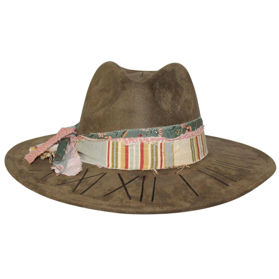 Betsy Simmons Roman Numerals Flat Brim