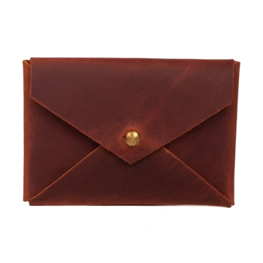 Genuine Leather Envelope Card Holder