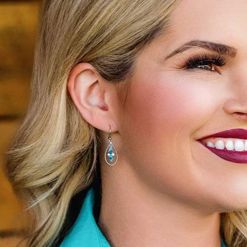 Montana Silversmiths Moonlit Ocean Turquoise Earrings ER5956