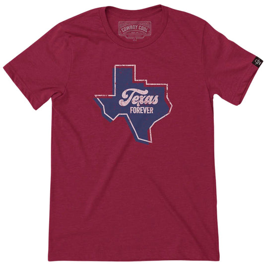 Cowboy Cool Texas Forever Tee T090