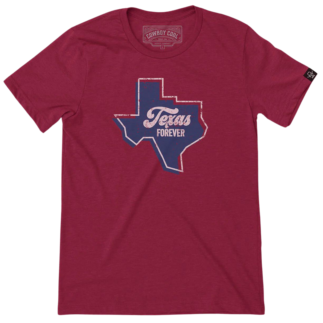 Cowboy Cool Texas Forever Tee T090