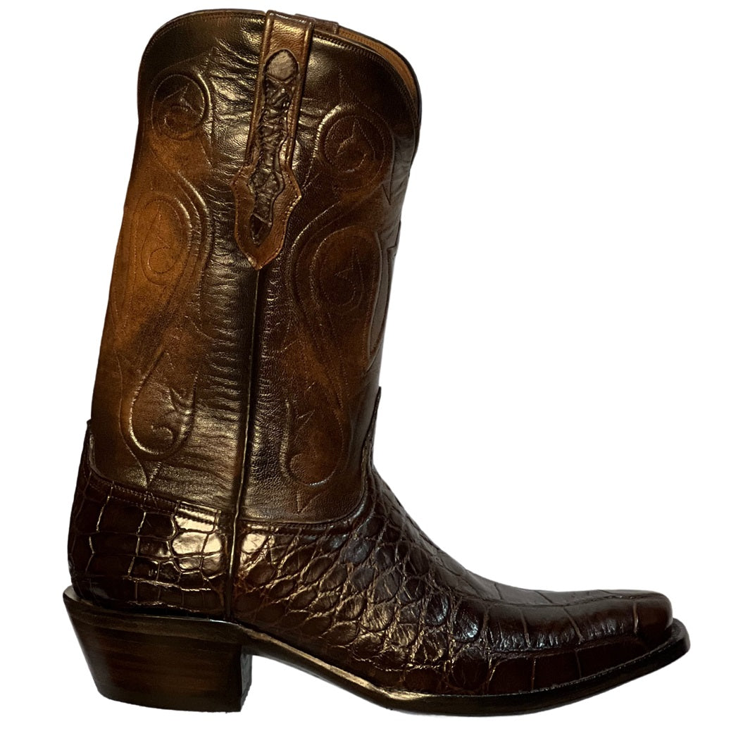 Black Jack Gator Belly Chocolate Men's Boot CH528