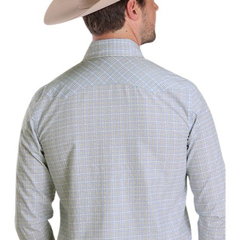 Stetson Checker Ombre Men's Western Snap 11-001-0478-4021