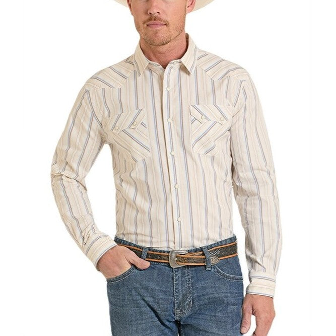 Rock & Roll Pasty Yellow Men's Western Snap PMN2S08143