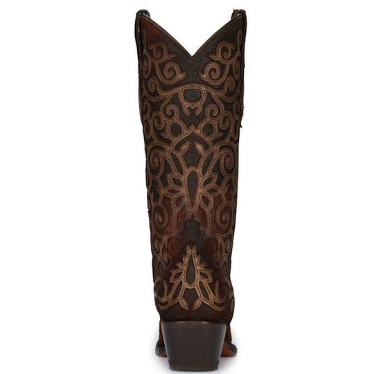 Corral Chocolate Swirl Embroidery Boot C3744
