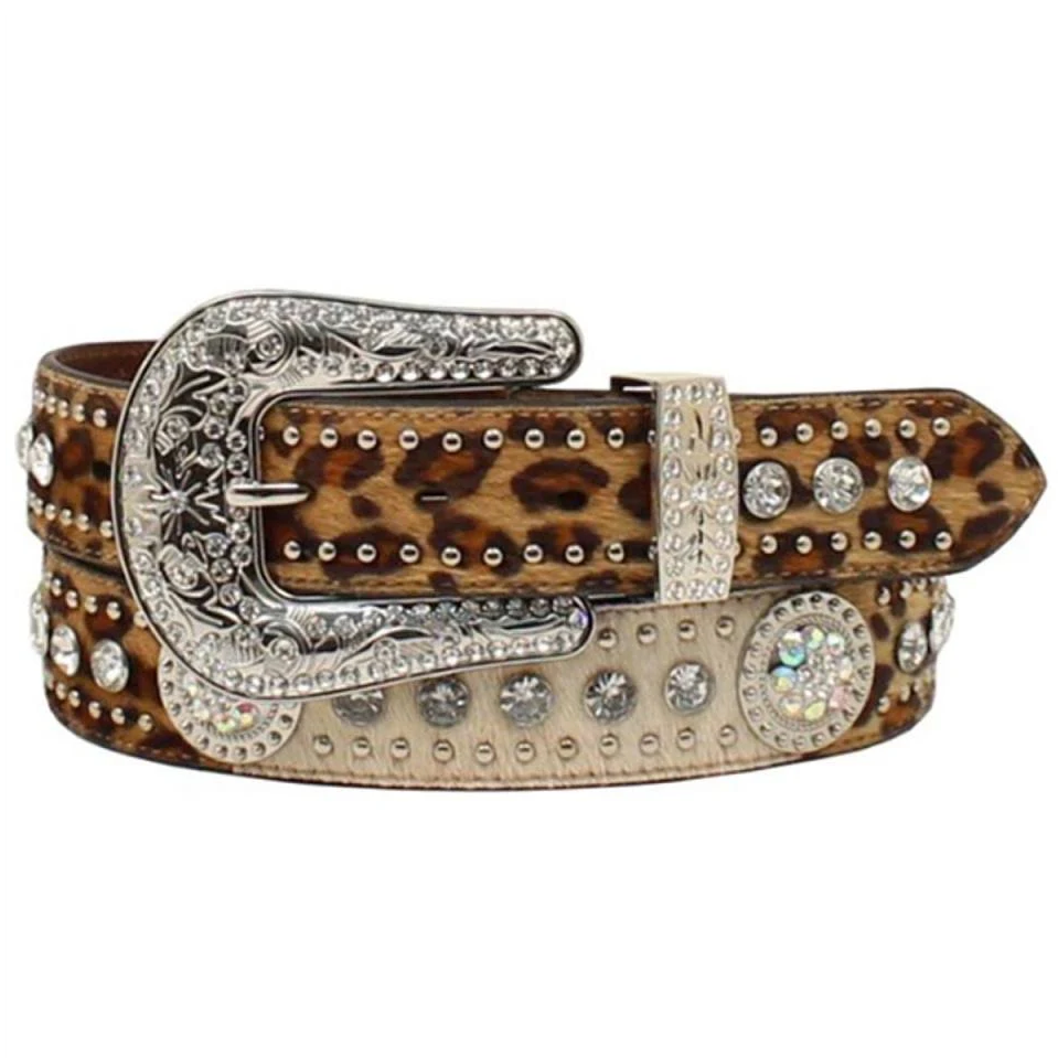 Nocona Leopard Print Calf Hair Belt N320003402 – Wild Bill's