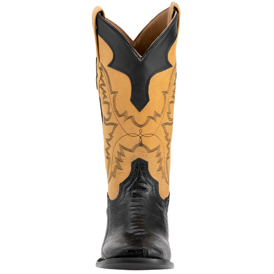 Ferrini Nash Black Ostrich Leg Men's Boot 11493