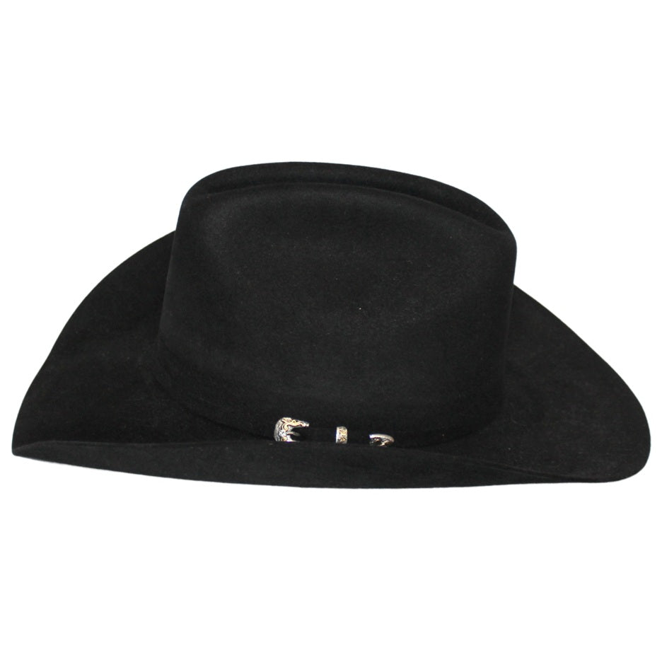 WB Travis Black 8X Wool Cowboy Hat
