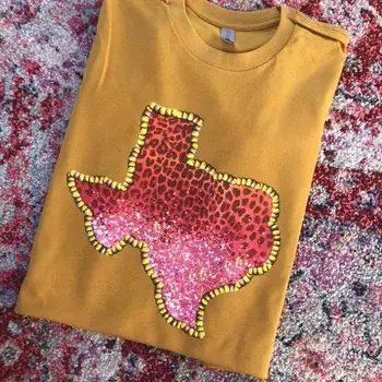 Lattimore Leopard Texas Women's Tee