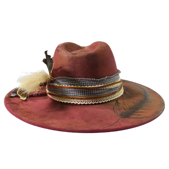 Betsy Simmons Desert Rose Wool Flat Brim