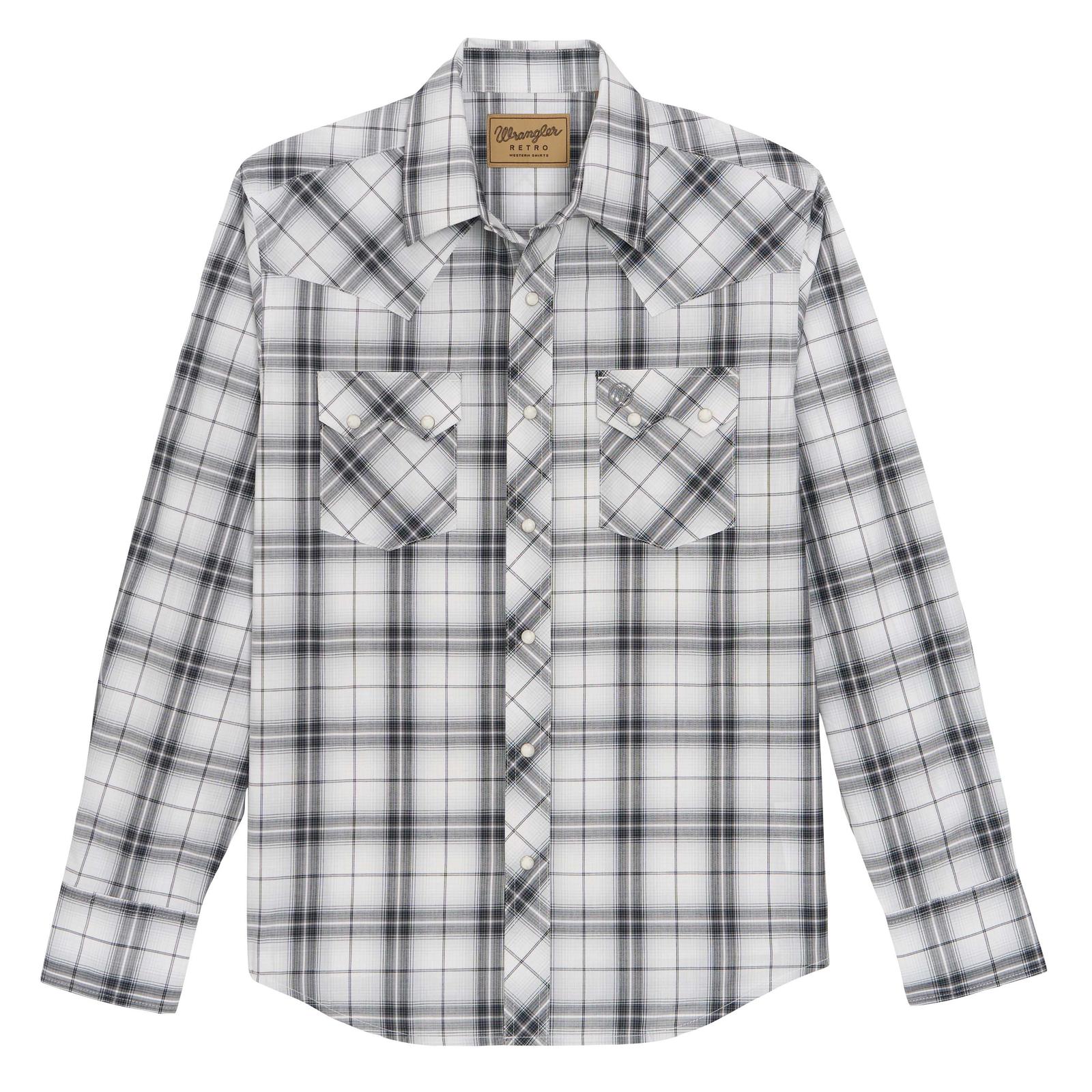 Wrangler Black Plaid Men's Western Snap 112378874 – Wild Bill's
