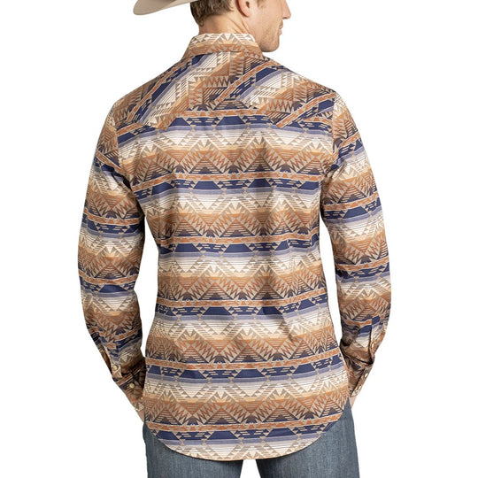 Rock & Roll Aztec Border Men's Western Snap BMN2S07140